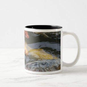 Caneca De Café Em Dois Tons Peixes tímidos