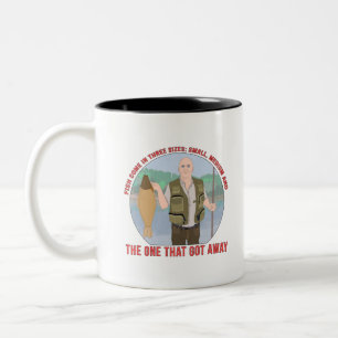 Caneca De Café Em Dois Tons Peixes vêm em três tamanhos