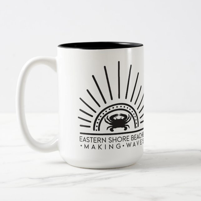 Caneca De Café Em Dois Tons Pele de praia oriental (Esquerda)