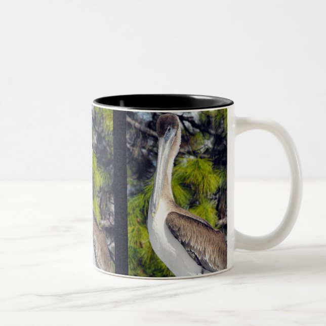 Caneca De Café Em Dois Tons Pelicano Marrom Juvenil (Direita)