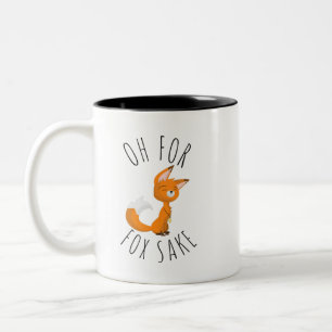 Caneca De Café Em Dois Tons Pelo Amor de Raposa