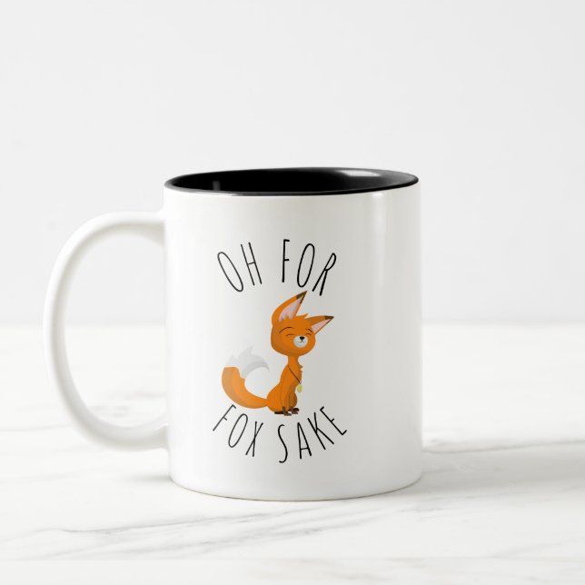 Caneca De Café Em Dois Tons Pelo Amor de Raposa (Esquerda)