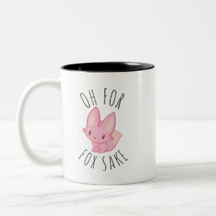 Caneca De Café Em Dois Tons Pelo Amor de Raposa