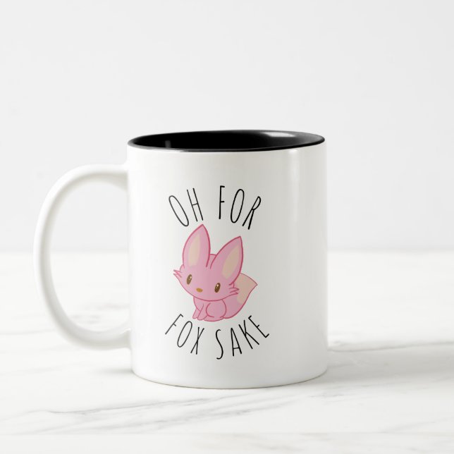 Caneca De Café Em Dois Tons Pelo Amor de Raposa (Esquerda)