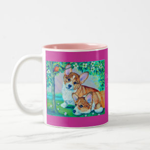 Caneca De Café Em Dois Tons Pembroke Welsh Corgi Mugs