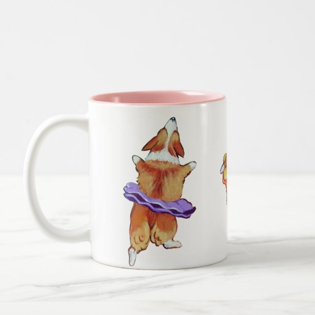 Caneca De Café Em Dois Tons Pembroke Welsh Corgi Mugs (Esquerda)