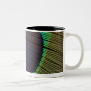 Caneca De Café Em Dois Tons Pena do pavão