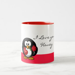 Caneca De Café Em Dois Tons Penguin Love Mug