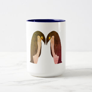 Caneca De Café Em Dois Tons Penguins Love