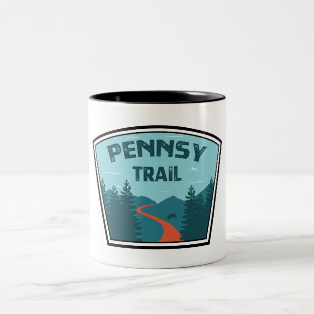 Caneca De Café Em Dois Tons Pennsy Trail Indianapolis (Centro)