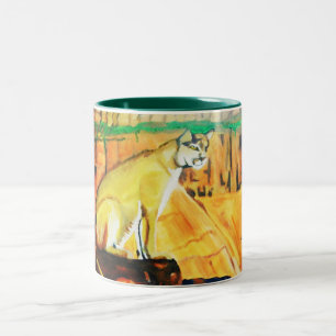 CANECA DE CAFÉ EM DOIS TONS PENSAMENTO DA MONTANHA LION 