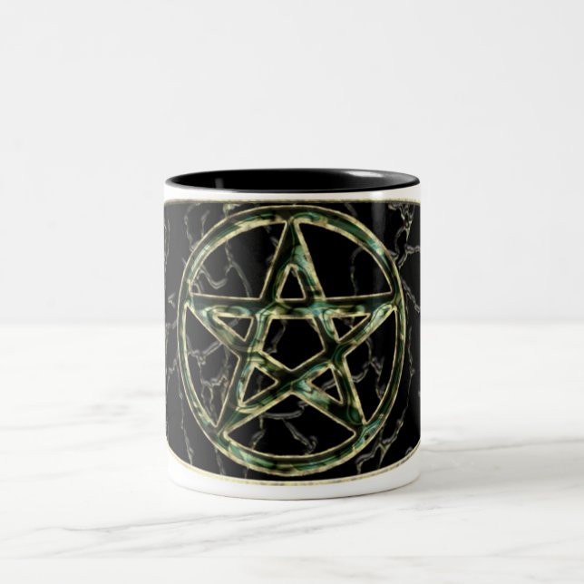 Caneca De Café Em Dois Tons Pentacle Drinkware (Centro)