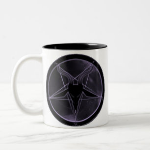 Caneca De Café Em Dois Tons Pentagram roxo