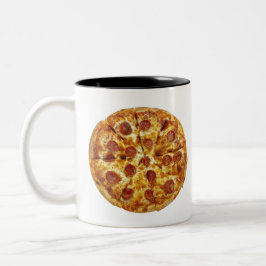 Caneca De Café Em Dois Tons Pepperoni Pizza
