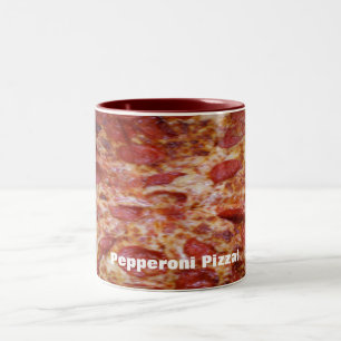 Caneca De Café Em Dois Tons Pepperoni Pizza Mug