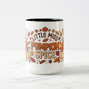 Caneca De Café Em Dois Tons Pequena Senhorita Pumpkin Spice