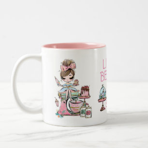 Caneca De Café Em Dois Tons Pequenas empresas - cupcakes