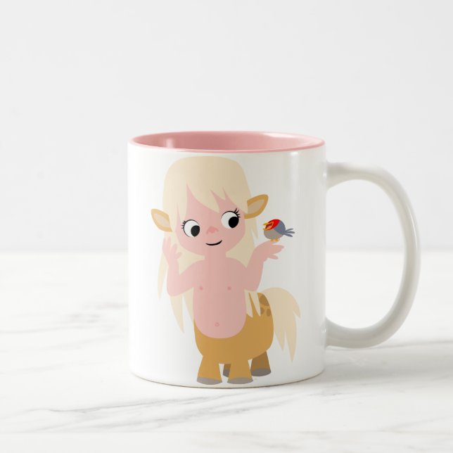 Caneca De Café Em Dois Tons Pequeno Cartoon Bonito Centauress Mug (Direita)