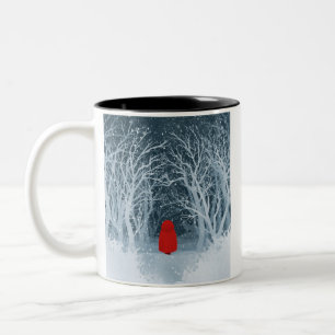 Caneca De Café Em Dois Tons Pequeno Chapéu Vermelho