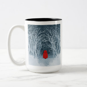 Caneca De Café Em Dois Tons Pequeno Chapéu Vermelho