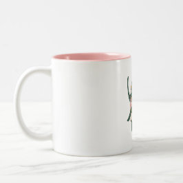 Caneca De Café Em Dois Tons Pequeno Escaravelho Verde a Azul Gradiente