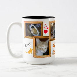 Caneca De Café Em Dois Tons Pequeno Pouco E Jerry