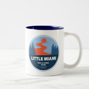 Caneca De Café Em Dois Tons Pequeno Rio Miami Wild E Cênico