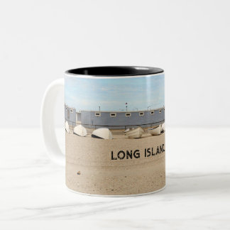 Caneca De Café Em Dois Tons Pequenos Barcos