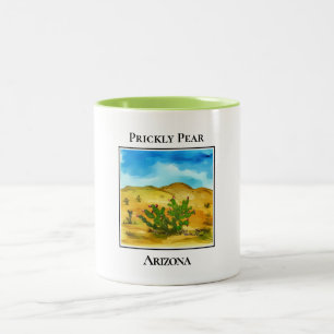 Caneca De Café Em Dois Tons Pera rápida no deserto da Arizona