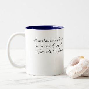 Caneca De Café Em Dois Tons Perdi Minha Citação Austen Emma