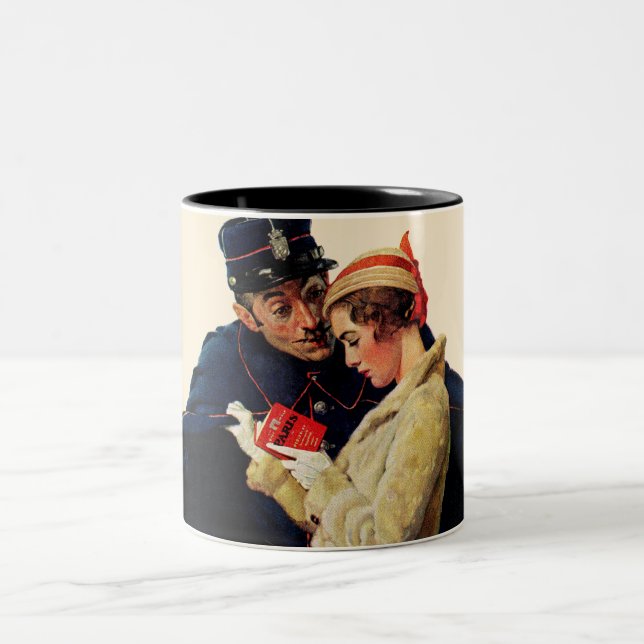 Caneca De Café Em Dois Tons Perdido em Paris (Centro)