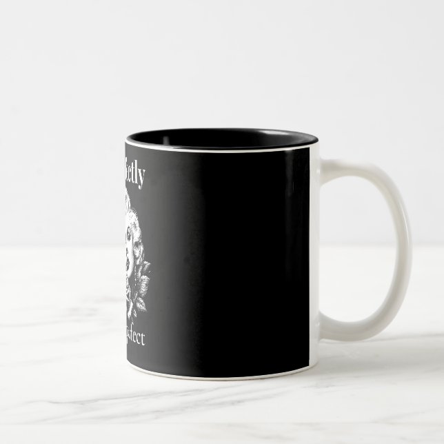 Caneca De Café Em Dois Tons Perfectly Imperfect – Marilyn Noir (Direita)