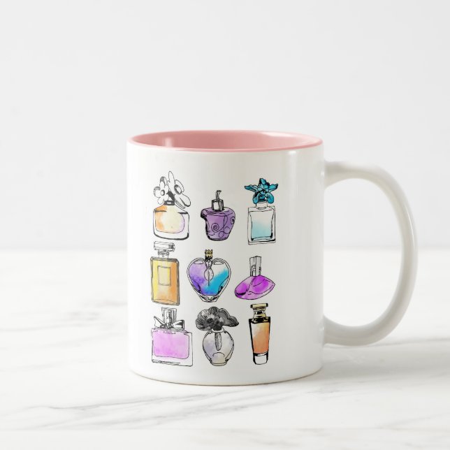 Caneca De Café Em Dois Tons Perfumes Art (Direita)