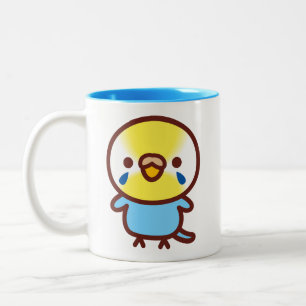 Caneca De Café Em Dois Tons Periquito / Arco-íris pastel fêmea