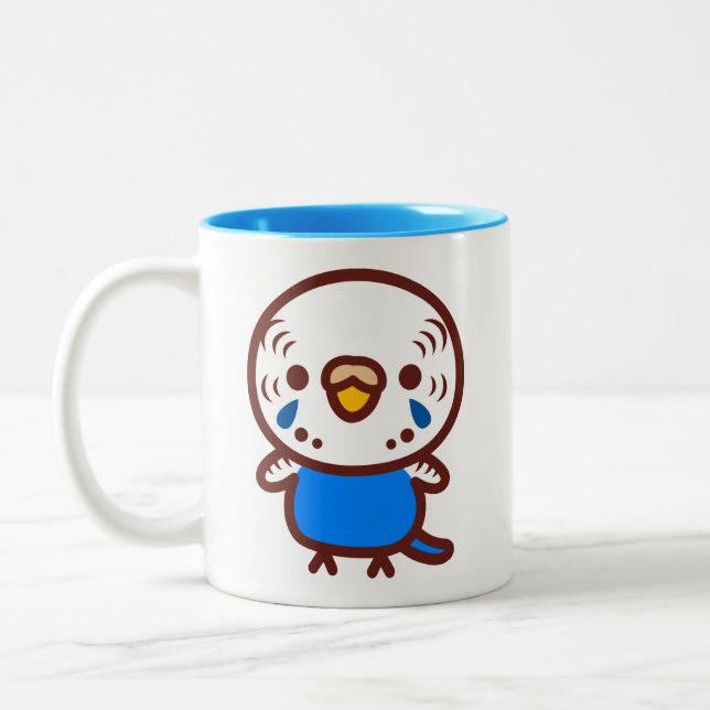 Caneca De Café Em Dois Tons Periquito australiano / Fêmea cobalt normal (Esquerda)