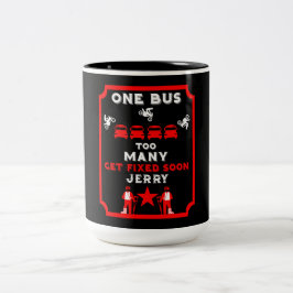 Caneca De Café Em Dois Tons Perna Quebrada Engraçada Fica Bem