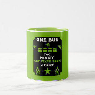 Caneca De Café Em Dois Tons Perna Quebrada Engraçada Fica Bem