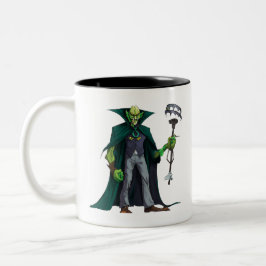 Caneca De Café Em Dois Tons Personagem de desenho animado - Villain