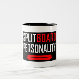 Caneca De Café Em Dois Tons Personalidade do Tabuleiro