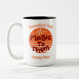 Caneca De Café Em Dois Tons Personalised Biomedical Technician Mug
