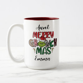 Caneca De Café Em Dois Tons personalised family Christmas rate