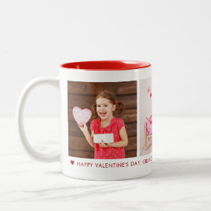 Caneca De Café Em Dois Tons Personalização de Fotografia do feliz dia de os na