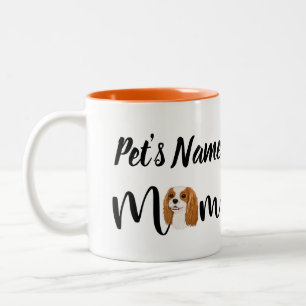 Caneca De Café Em Dois Tons Personalizado Blenheim Cavalier King Charles Spani
