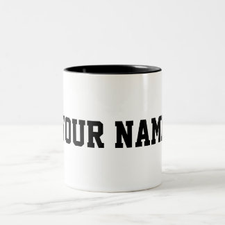 Caneca De Café Em Dois Tons Personalizado com seu nome