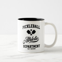 Caneca De Café Em Dois Tons Personalizado do Departamento Atlebol Retro Funny 