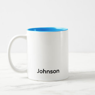 Caneca De Café Em Dois Tons Personalizar Nome