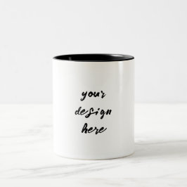 Caneca De Café Em Dois Tons Personalizar ou personalizar