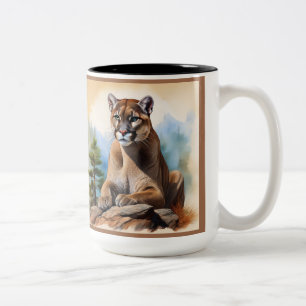 Caneca De Café Em Dois Tons Personalizável "Majestade do Deserto"