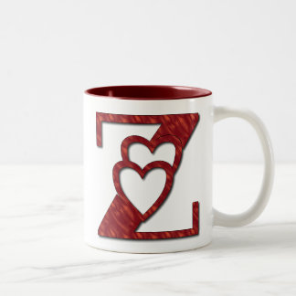 CANECA DE CAFÉ EM DOIS TONS PERSONALIZE A LETRA (Z) NOME