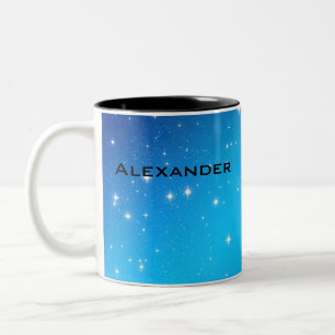 Caneca De Café Em Dois Tons Personalize seu próprio universo